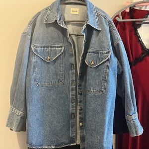 oversize khaite birdie shacket size S